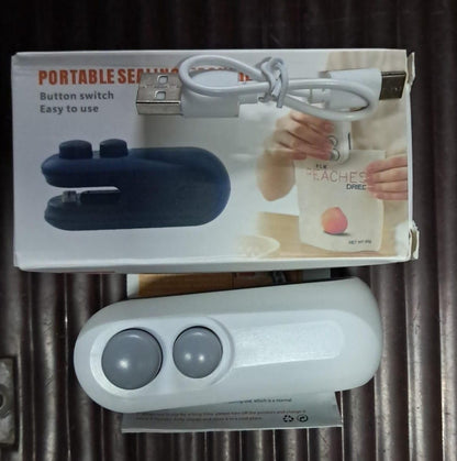 Portable Mini Sealing Machine 2 in 1 [Cutting and Sealing] With USB Rechargeable and Magnetic Base.