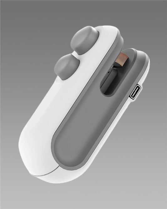 Portable Mini Sealing Machine 2 in 1 [Cutting and Sealing] With USB Rechargeable and Magnetic Base.