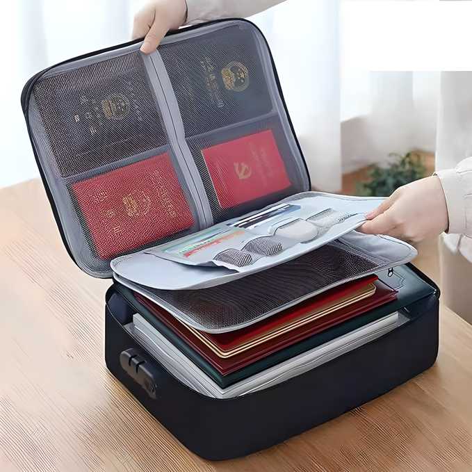 Waterproof Portable Document Organizer - Travel Simplified (Assorted Color)